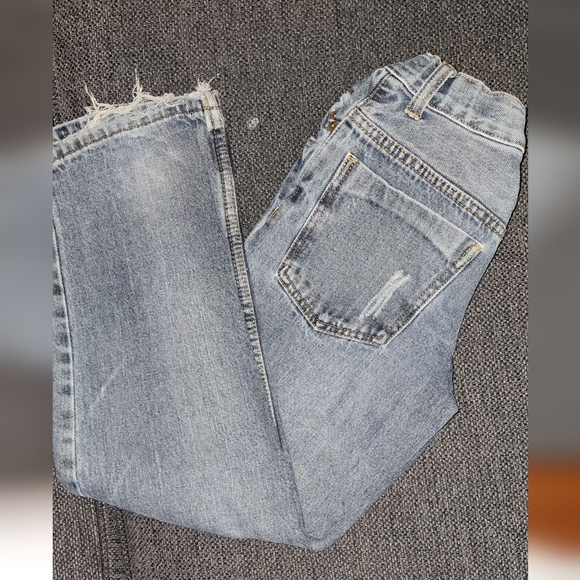 Boys Distressed Vintage Dickies Jeans with Skull Patch. Size 8 - Picture 11 of 12